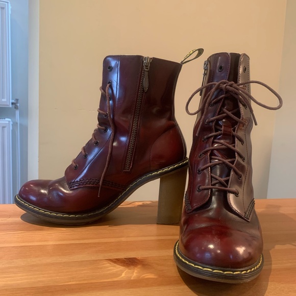 Used Dr. Marten Oxblood Sadie 3.5” heels in UK 6/EU 39/US 8 - Picture 2 of 13